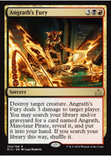 Angrath's Fury - Foil