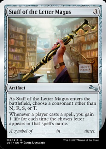 Staff of the Letter Magus - Foil