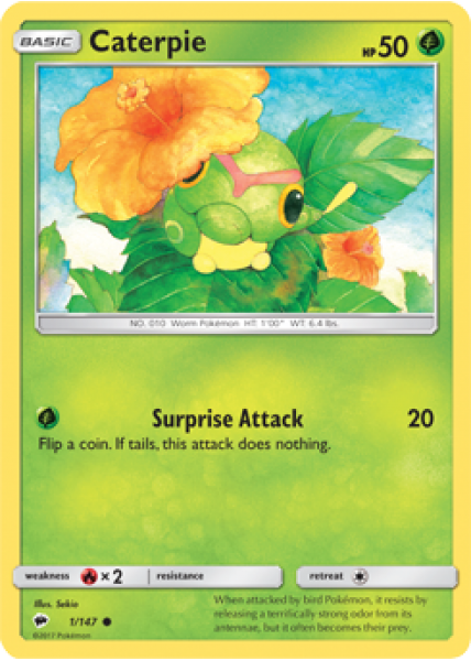Caterpie 1/147 - Reverse Holo