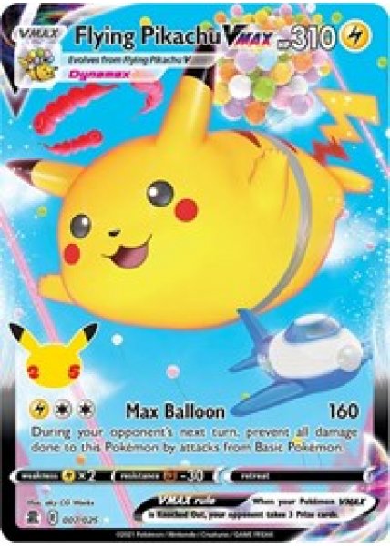 Flying Pikachu VMAX 007/025 - Holo