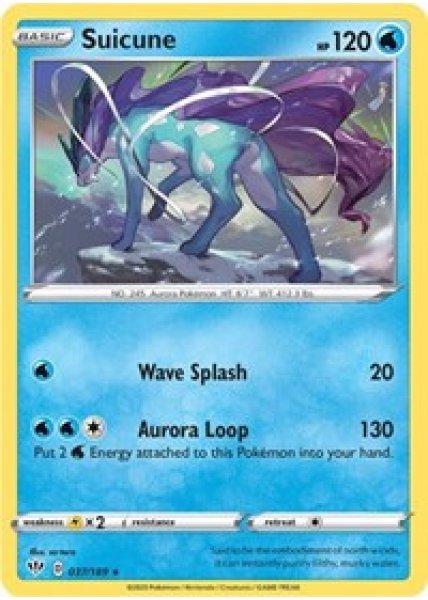 Suicune 37/189 - Reverse Holo