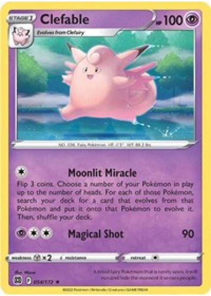 Clefable 054/172 - Reverse Holo