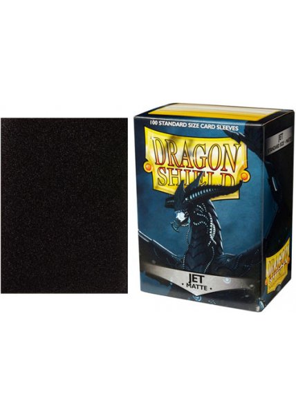 Dragon Shield Sleeves: Matte Jet (Box Of 100)