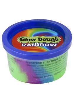 Glow Dough Rainbow ( Glows-in-the-dark )