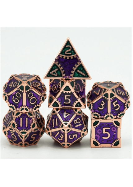 Metal RPG Dice - SteamPunk Evil Queen