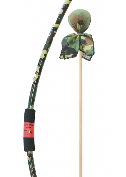 Two Bros Bows: Camo Bow, Camo and Orange Arrows w/Trifold Target