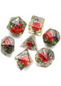 DICE 7-set: Red Ladybug Set