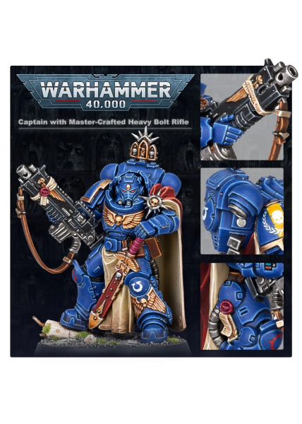 40K: Space Marines - CAPTAIN W/ MASTER CRAFTED HEAVY BOLT RIFLE