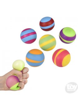 Striped Squish Stretch Ball