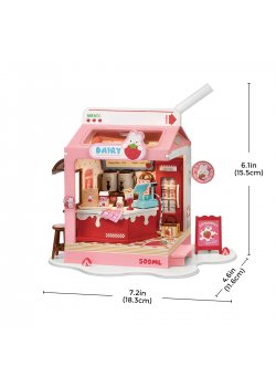 Rolife DIY Miniature House: Strawberry Milk House