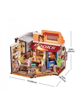 Rolife DIY Miniature House: Corner Bookstore