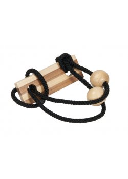 Patience Puzzle - Bamboo and String: Black, 1 Box