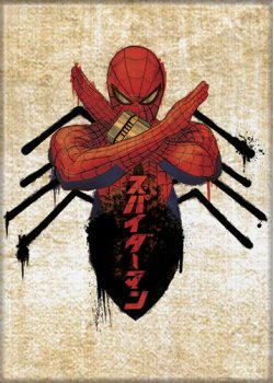 Magnet: Japanese Spider-Man Logo Spider Body