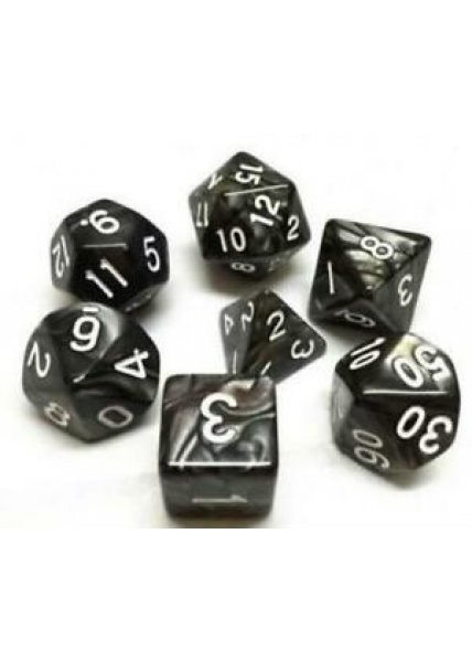 Oversized Dice Set: Black Pearl 