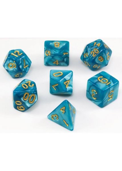 Oversized Dice Set: Blue Pearl