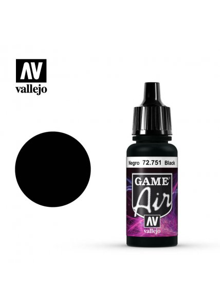 Vallejo Game Air: Black (17 ml)