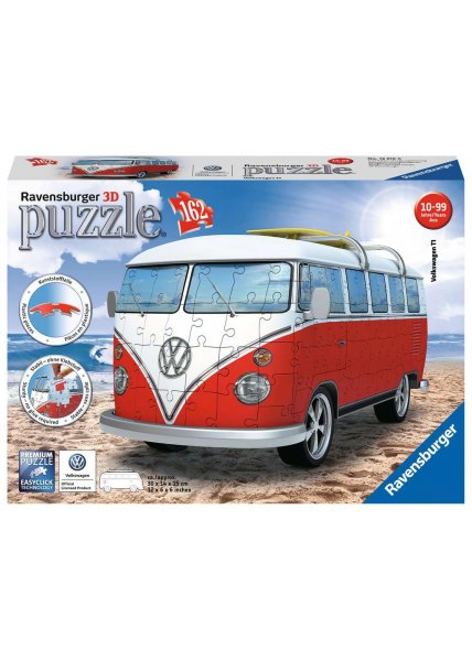 3D Puzzles: VW Bus (187 pieces)