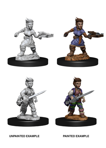 Pathfinder Unpainted Miniatures: Halfling Female Rogue