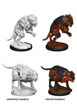 Pathfinder Unpainted Miniatures: Hell Hounds
