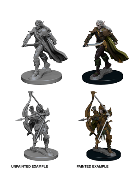 Pathfinder Unpainted Miniatures: Elf Male Fighter