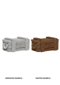 WizKids Deep Cuts Unpainted Miniatures: Crates