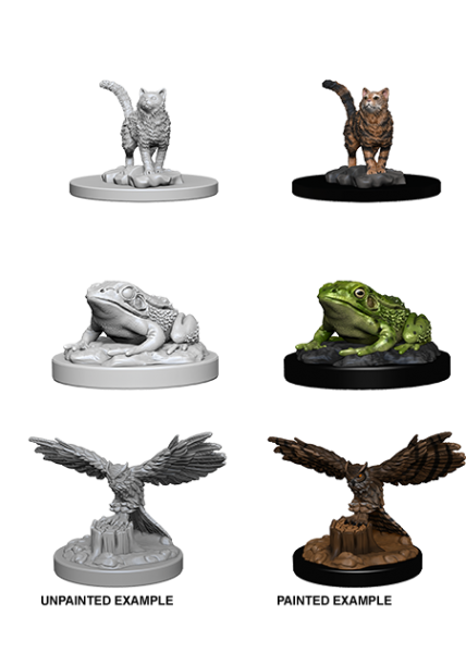 WizKids Deep Cuts Unpainted Miniatures: Familiars