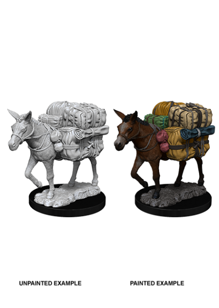 WizKids Deep Cuts Unpainted Miniatures: Pack Mule