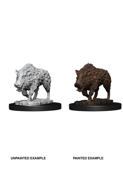 WizKids Deep Cuts Unpainted Miniatures: Wild Boar